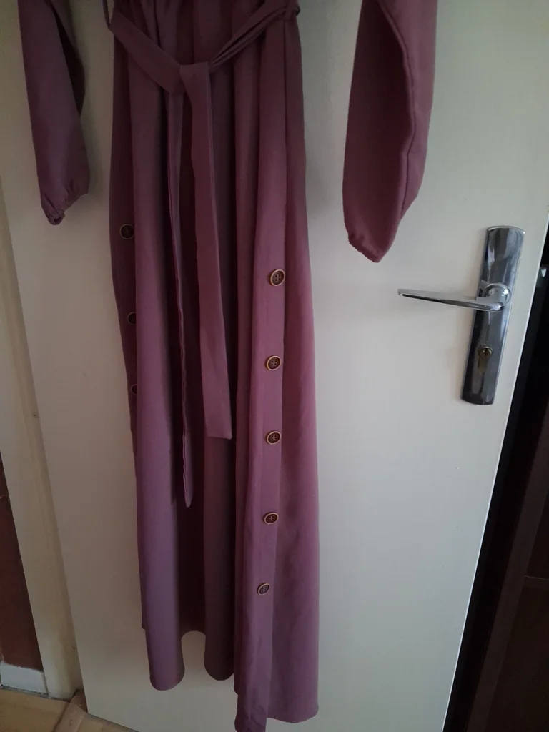 Belíssimo vestido longo fluido, cor rosa antigo tamanho 36 – photo 8